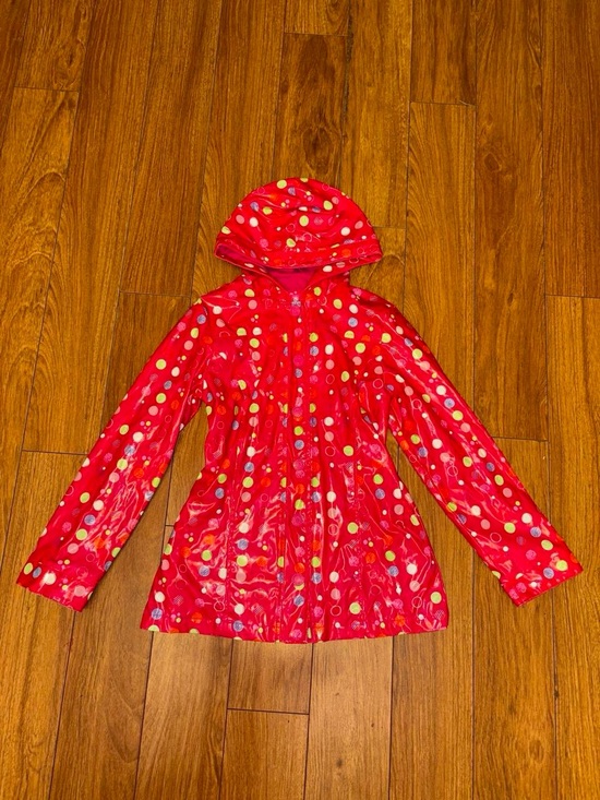 Justice Other - Vintage Y2K Justice Rain Jacket with polka dots